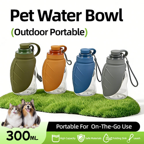 Pawlyn Packable Silicone Pet Water Bottle