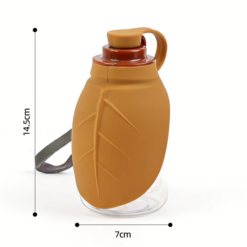 Pawlyn silicone water bottle collapsed for storage