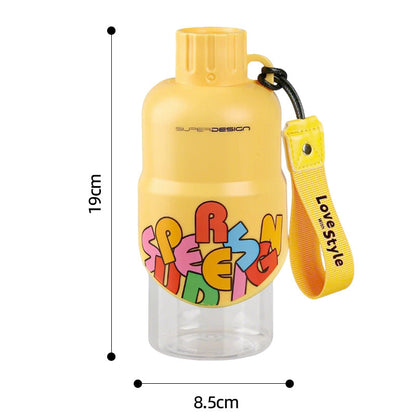 Pawlyn silicone dog water bottle in leaf olive