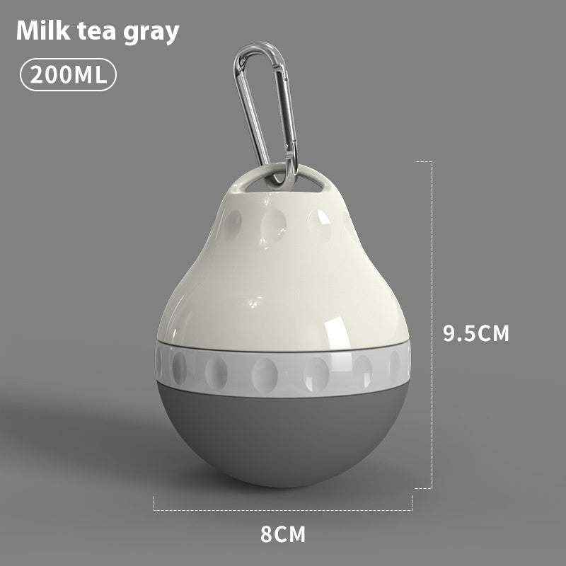 Pawlyn travel water cup in milk tea gray