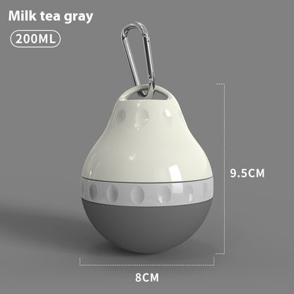 Pawlyn travel water cup in milk tea gray