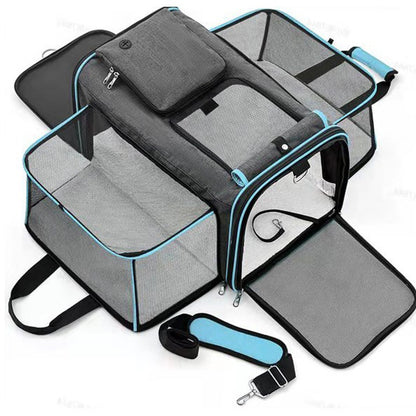 Pawlyn pet carrier folded flat for storage