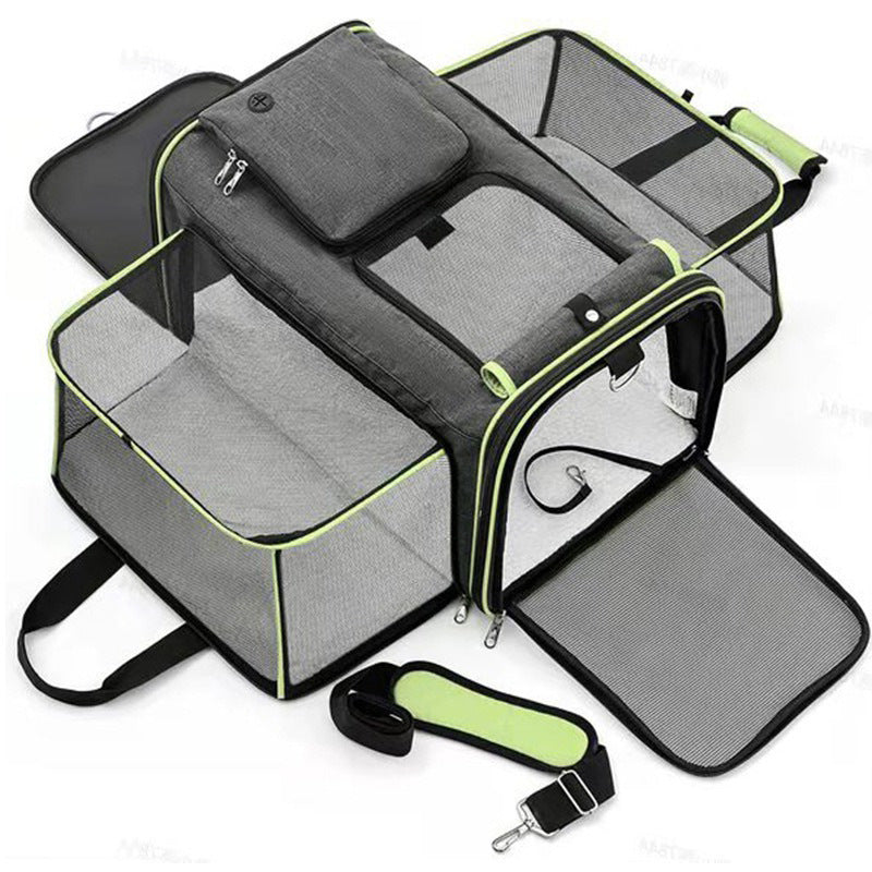Pawlyn pet carrier size comparison, small vs large